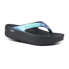 Oofos Women's Oomega Oolala Luxe Recovery Thong Sandal - Atlantis