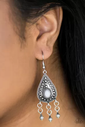 Paparazzi Sahara Song Silver Earrings