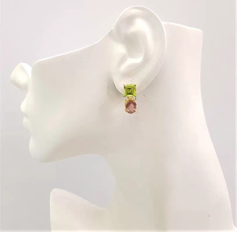 Peridot & Tourmaline Separates Earrings