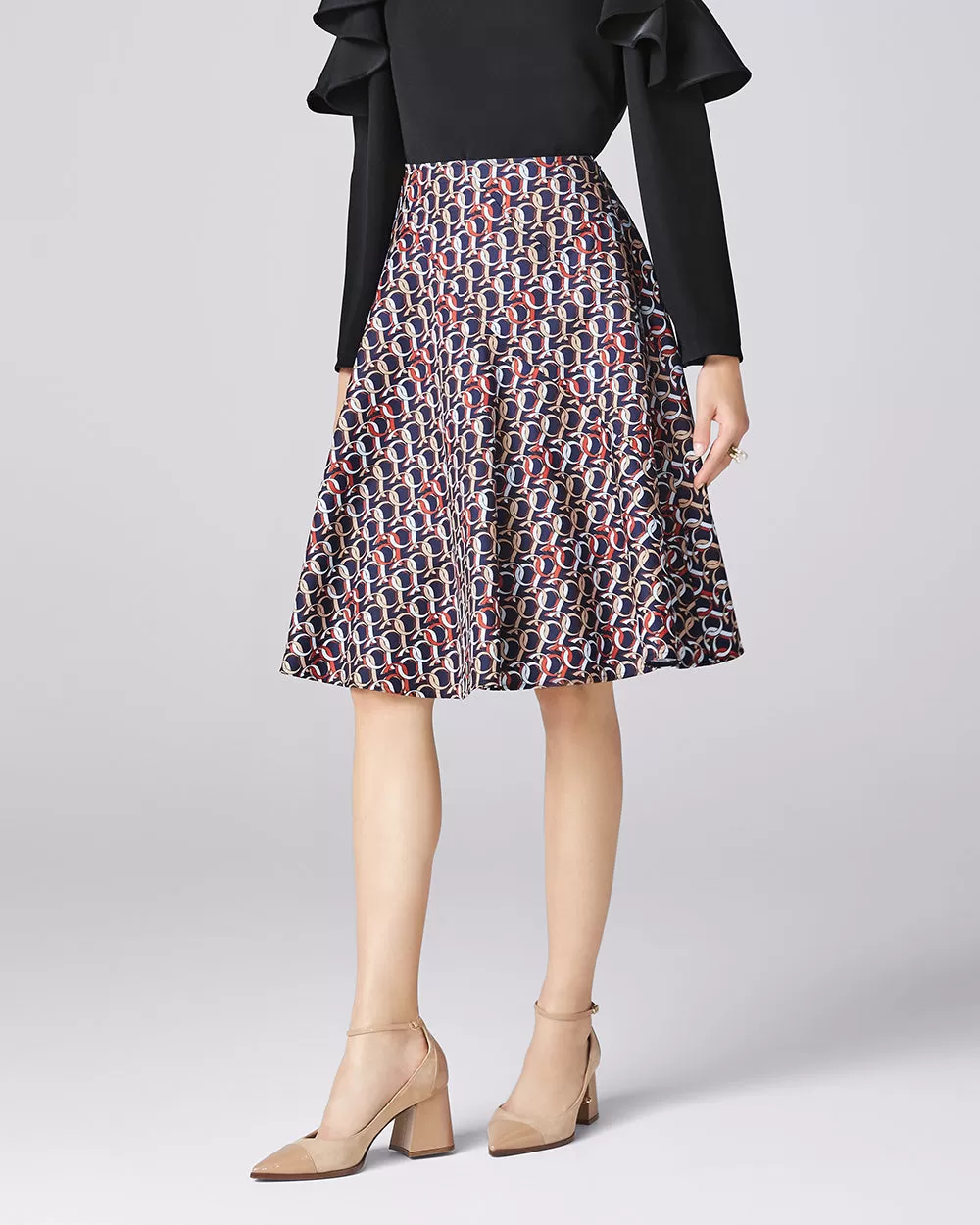 Printed Chamber Skirt