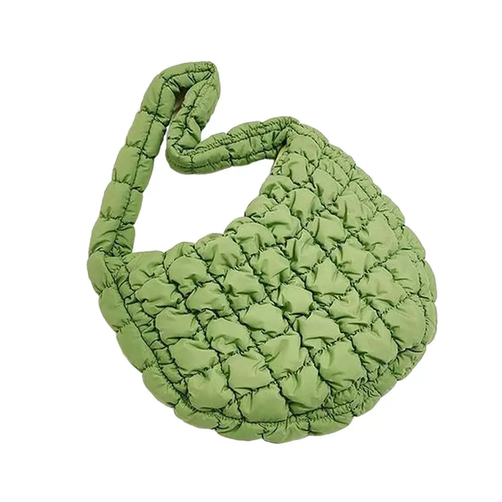 Quilted Puffer Tote Shoulder Bag