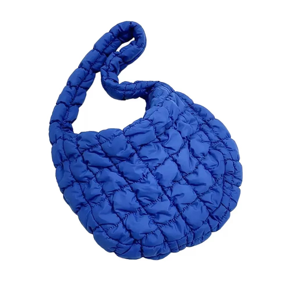 Quilted Puffer Tote Shoulder Bag