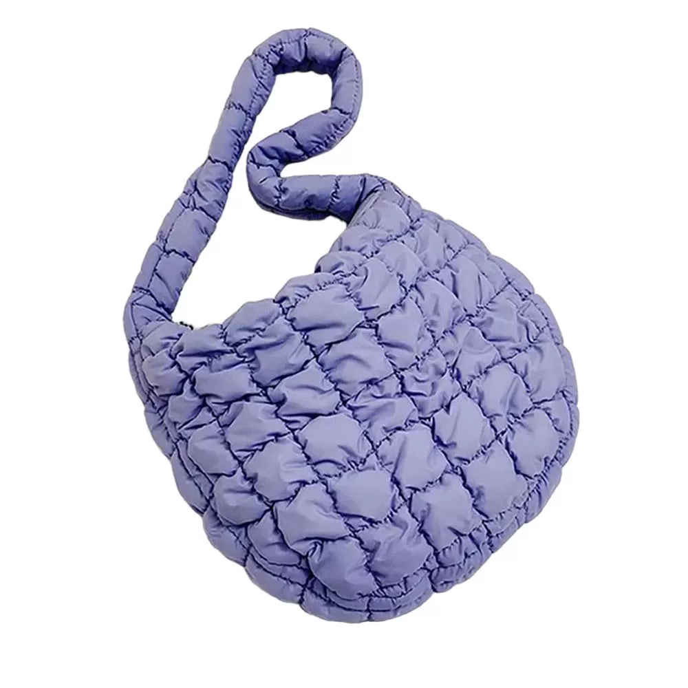 Quilted Puffer Tote Shoulder Bag