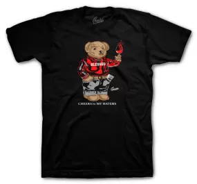 Retro 14 Quilted Shirt - Cheers Bear - Black