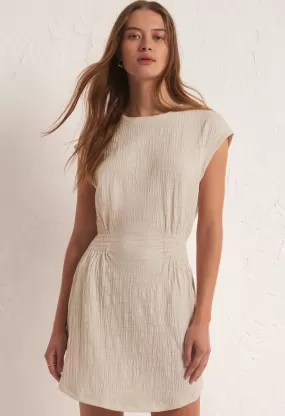 Rowan Textured Knit Dress-Whisper White