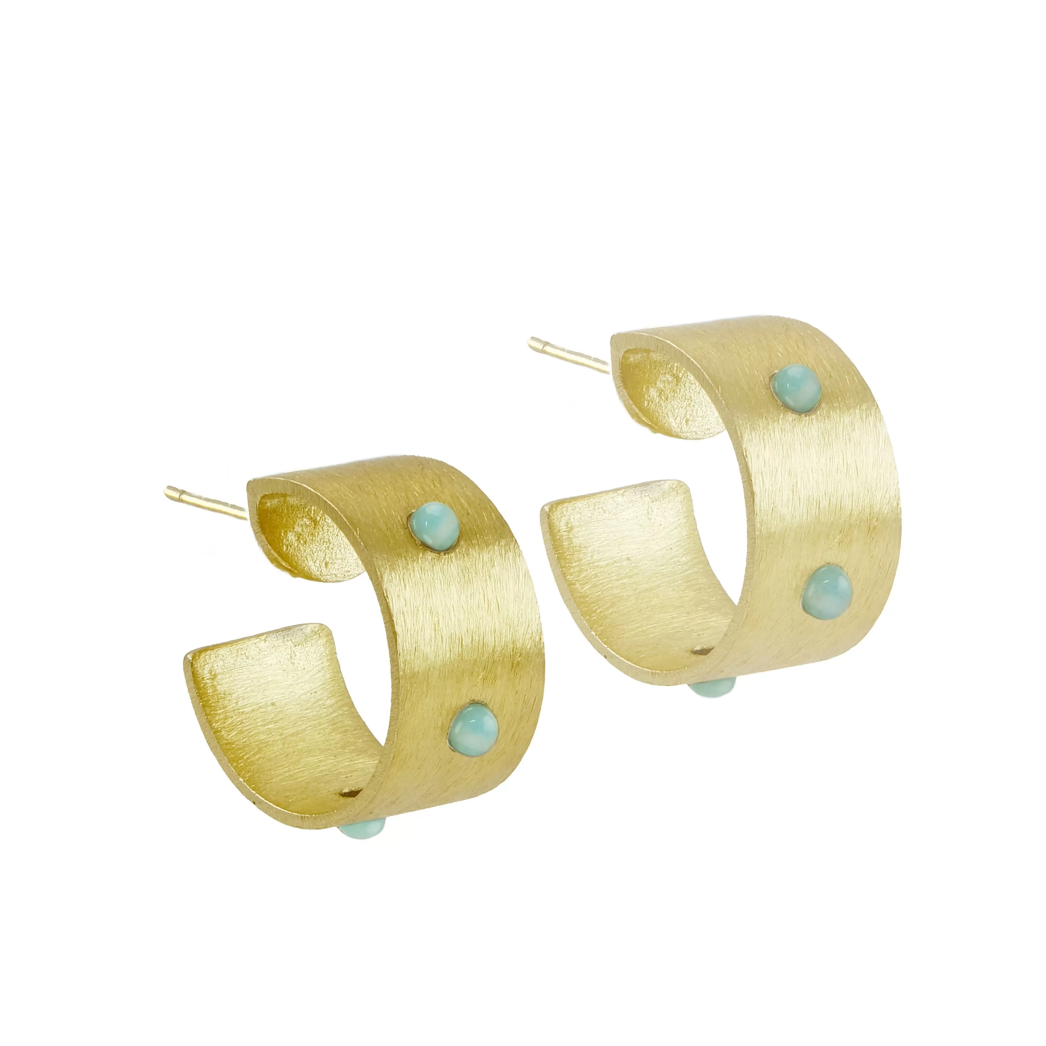 Rowina Embellished Medium Hoops