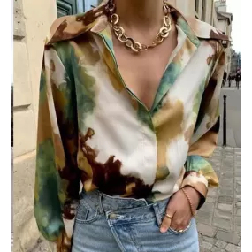 Single Breasted  Casual Blouse