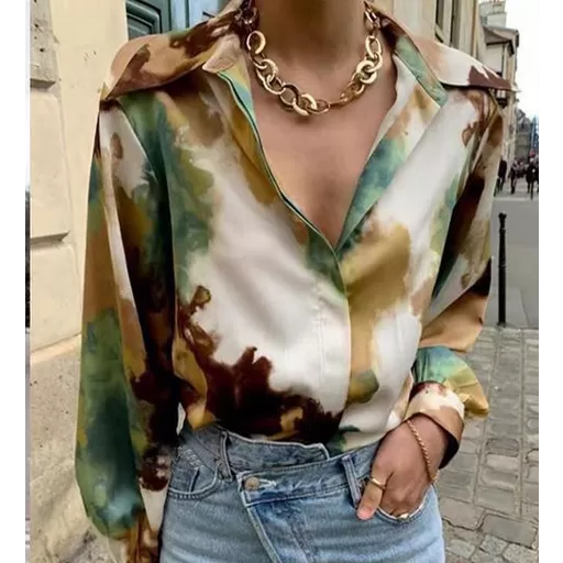 Single Breasted  Casual Blouse