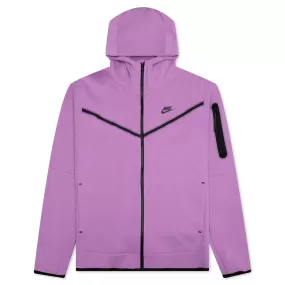 Sportswear Tech Fleece Full Zip Up Hoodie - Violet Shock/Black