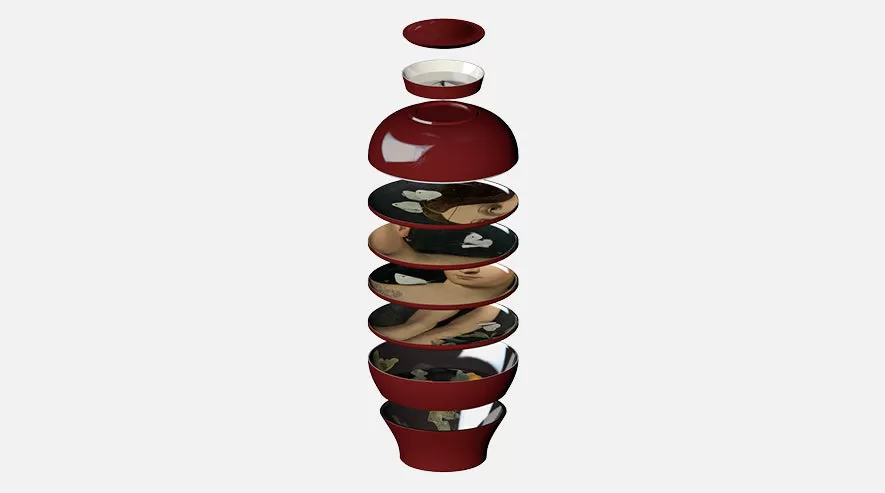 Stackable Dinner Sets from Paris, Yuan