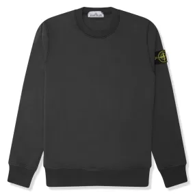 Stone Island Fleece Badge Sleeve Sweatshirt Charcoal