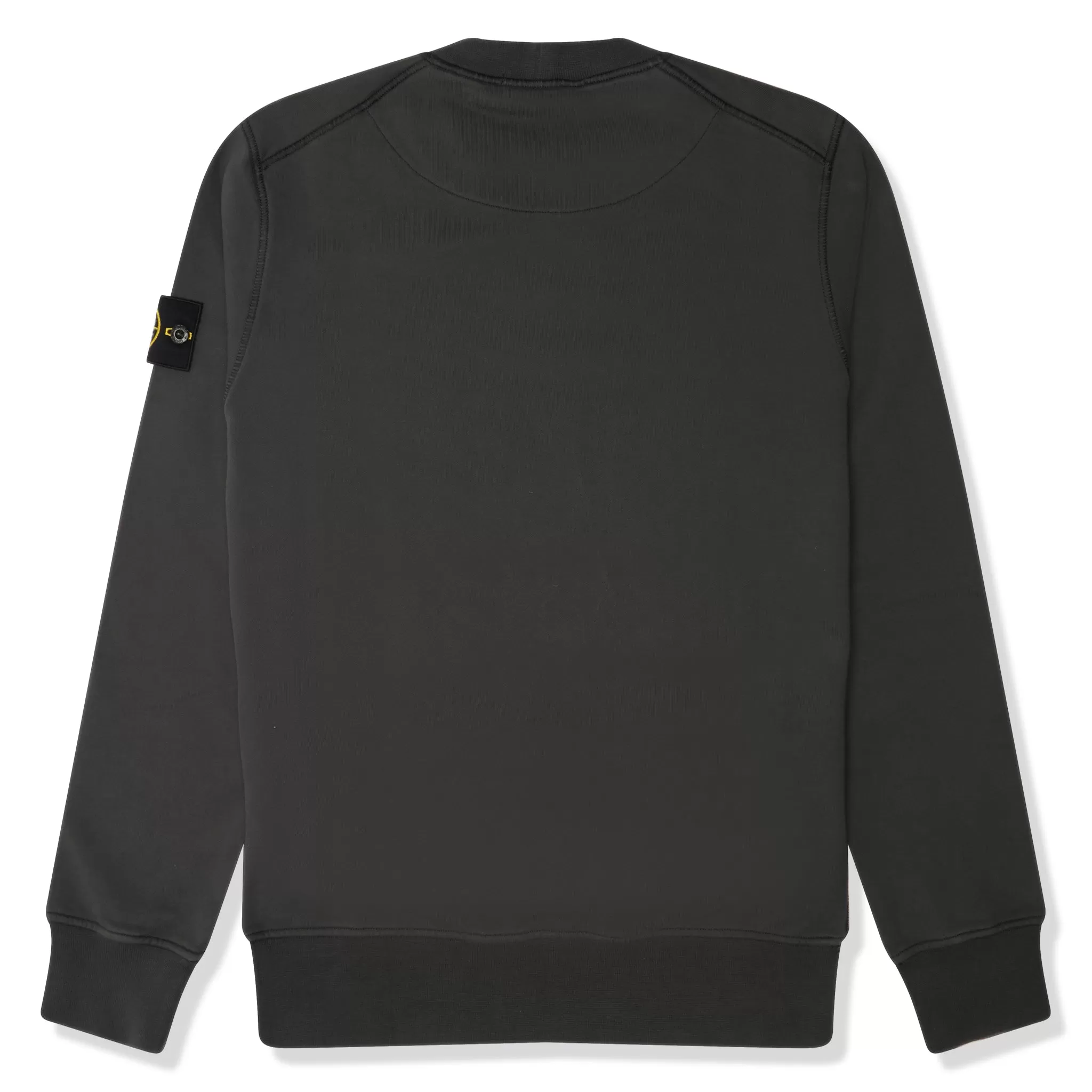 Stone Island Fleece Badge Sleeve Sweatshirt Charcoal