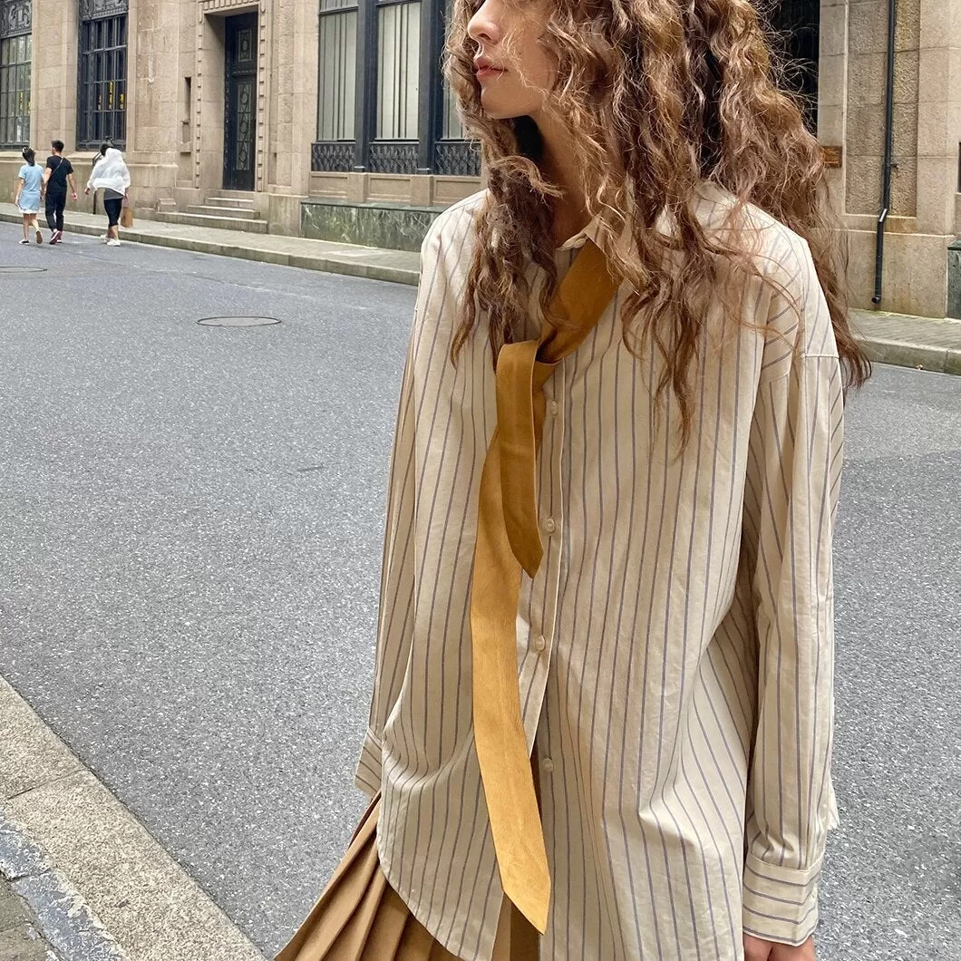 Striped Button-Down Shirt