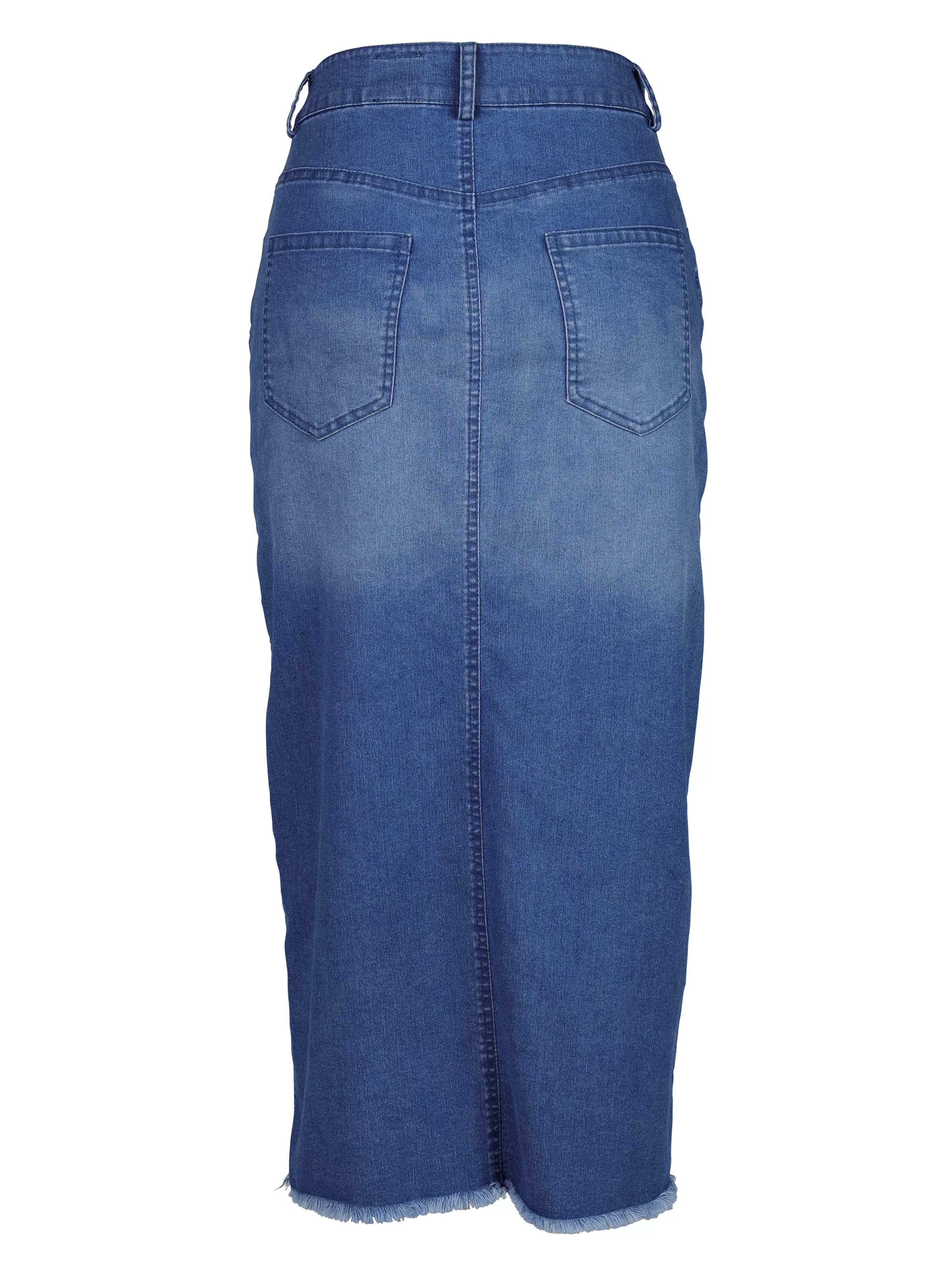 TAIA Jeansrock - Denim blue