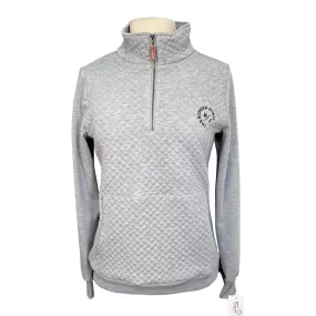 The Modern Horse Quilted 1/4 Zip in Grey - Women's Small