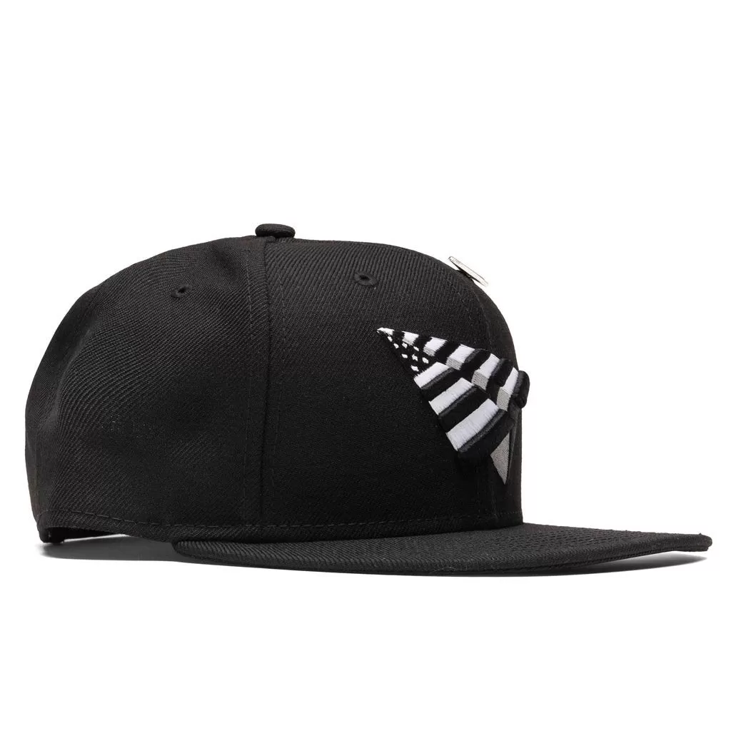 The Original Crown Old School Snapback w/ Black Undervisor - Black