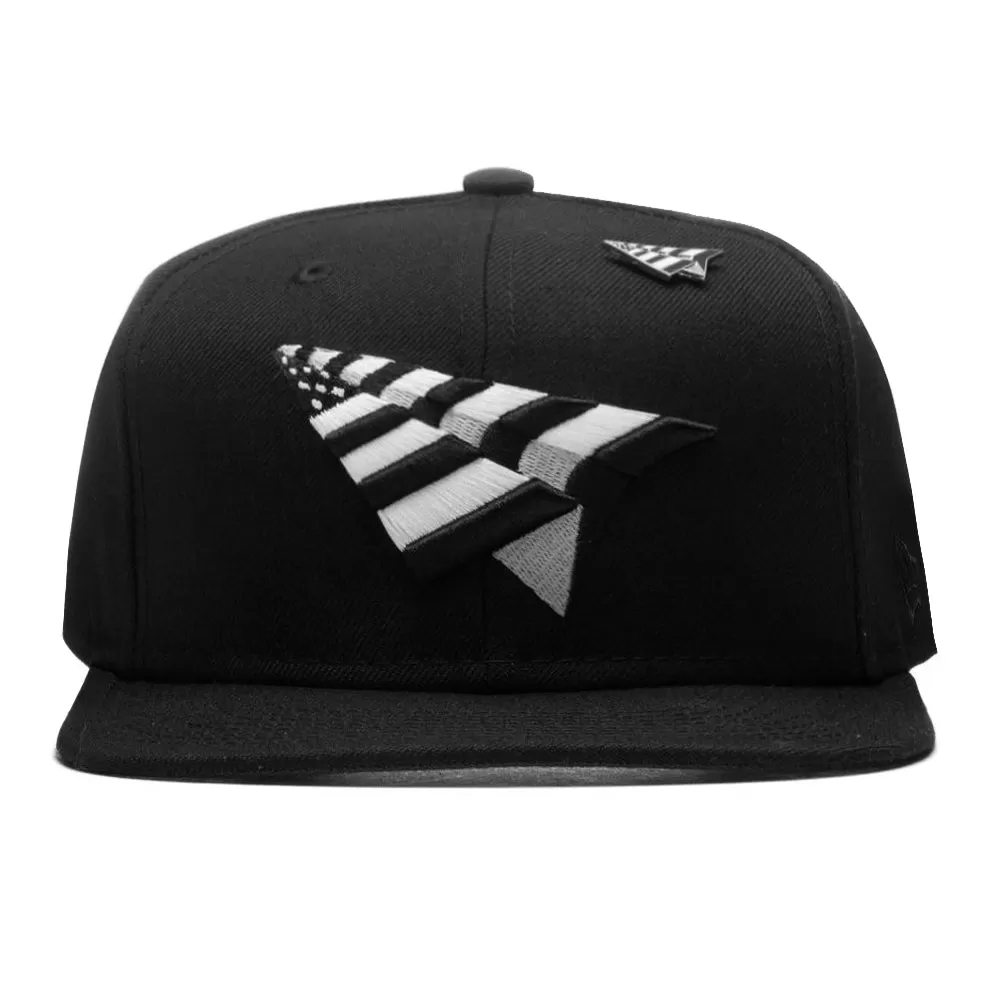 The Original Crown Old School Snapback w/ Black Undervisor - Black