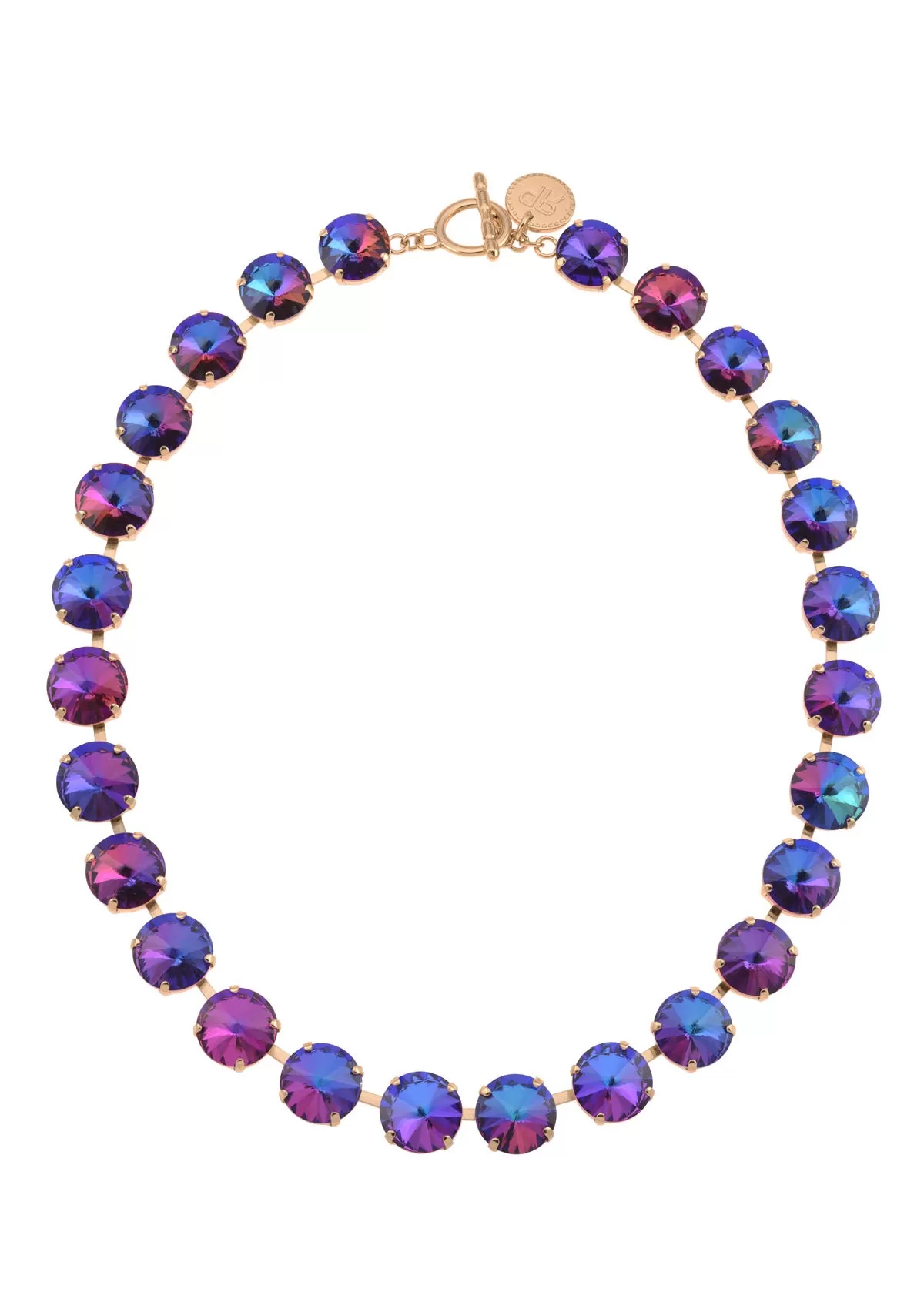 Violet Blue Rivoli Necklace