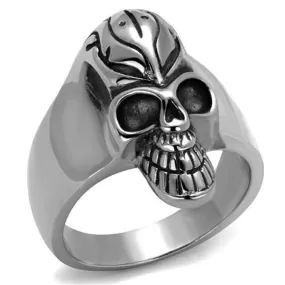 WildKlass Stainless Steel Ring High Polished Men Epoxy Jet